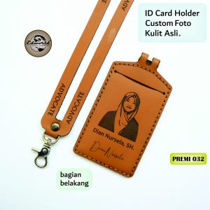 ID CARD HOLDER KULIT ASLI CUSTOM FOTO