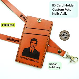 ID CARD HOLDER KULIT CUSTOM FOTO