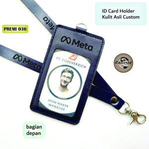 ID CARD HOLDER CUSTOM KULIT ASLI