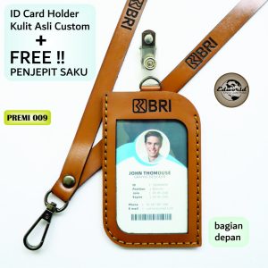 ID CARD HOLDER CUSTOM + FREE PENJEPIT SAKU