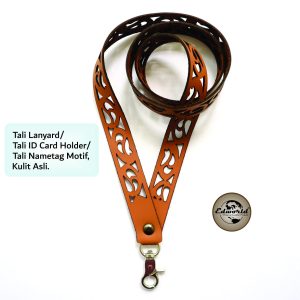 LANYARD ID CARD HOLDER KULIT MOTIF