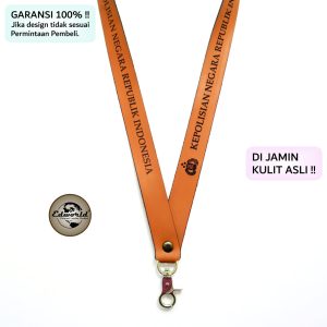LANYARD ID CARD HOLDER KULIT CUSTOM
